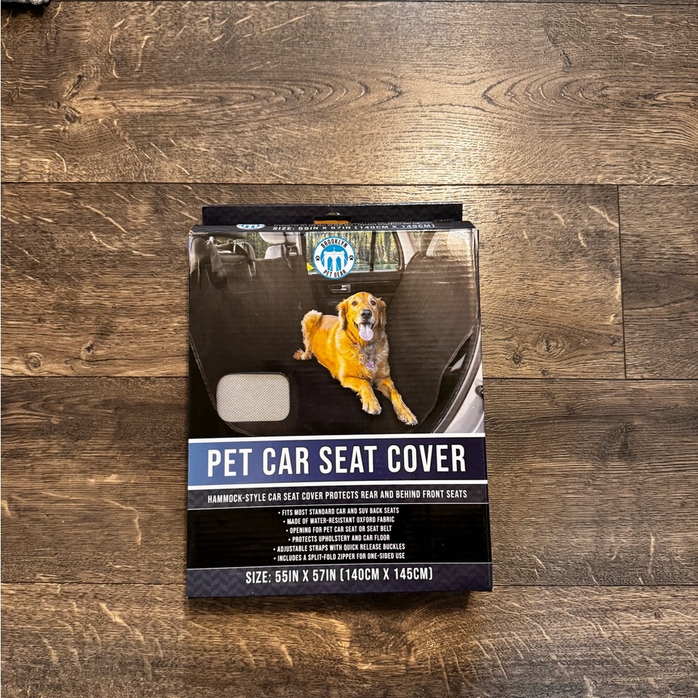 Brooklyn‎ Pet Gear Car Seat Cover  NEW. 55" X 57" GRAY
